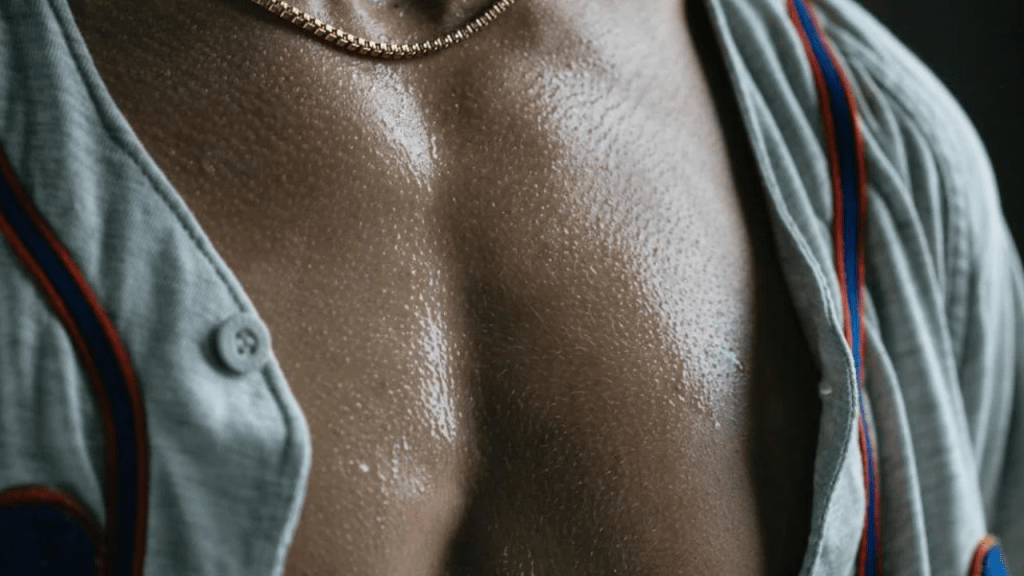 O suor é um fluido que envolvem os feromômios, enquanto a saliva esta relacionada a práticas mais intensas do que simplesmente o beijo