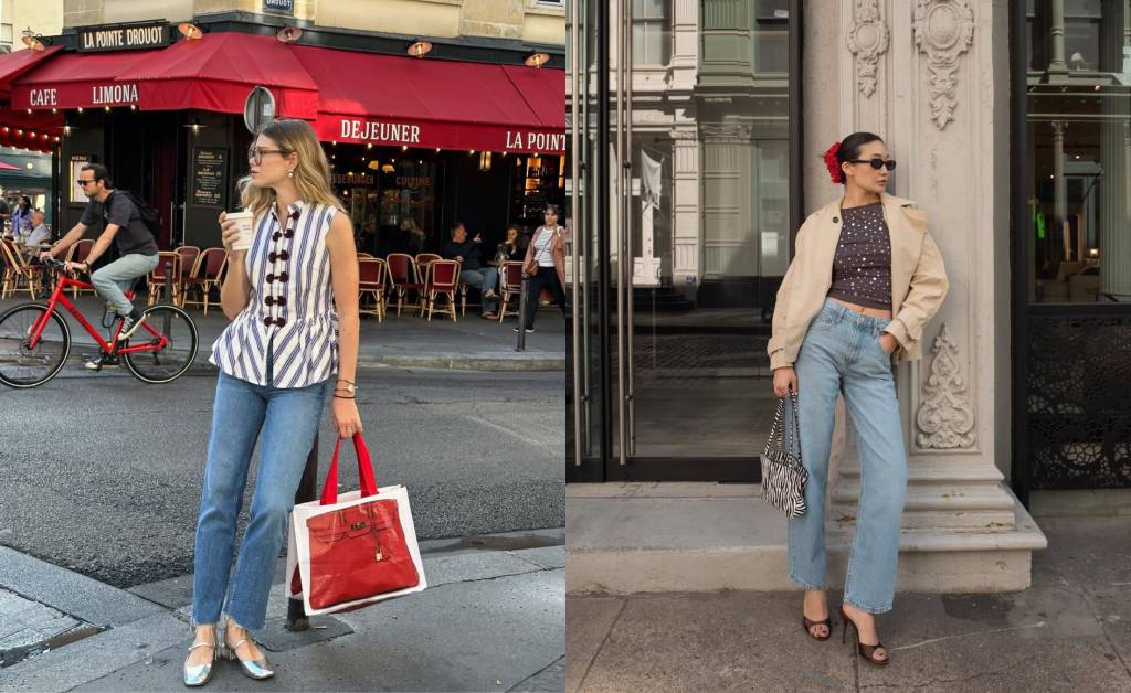 5 jeitos estilosos de usar calça jeans reta no inverno 2025