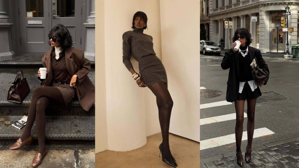 6 jeitos estilosos de usar meia-calça no inverno com elegância