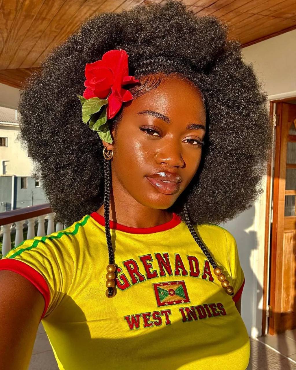 Penteados de festa junina para cabelos crespos