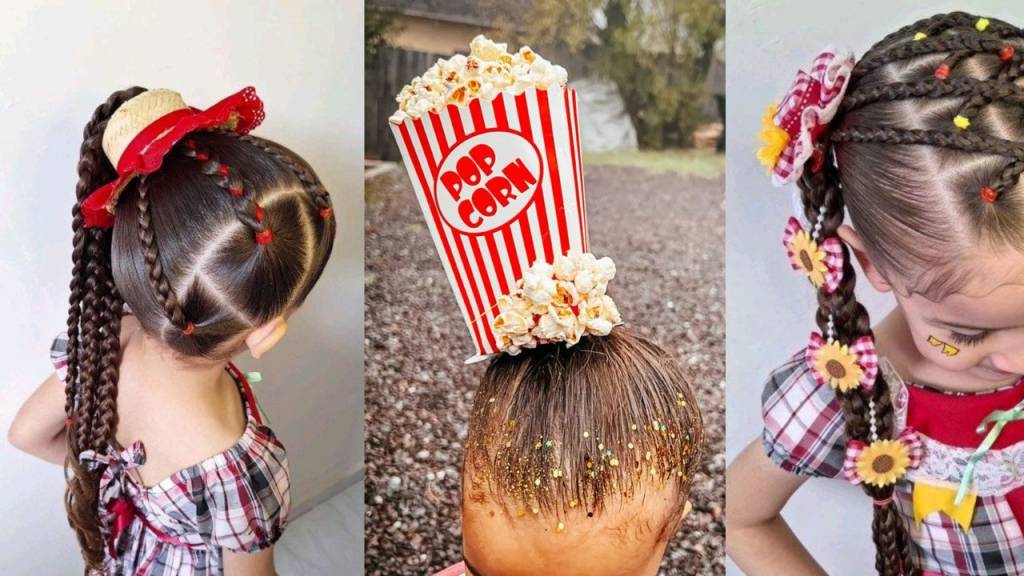 5 ideias de cabelo maluco para Festa Junina infantil (e como fazer em casa)