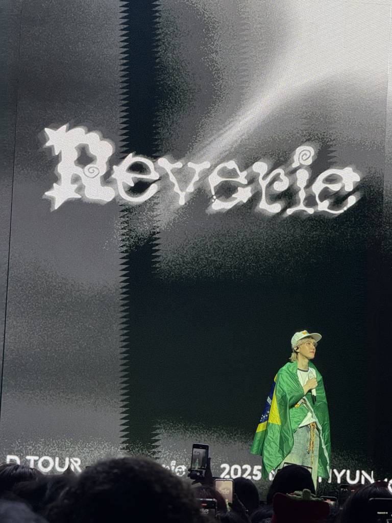 Baekhyun durante a última parte do show do dia 14 de junho.