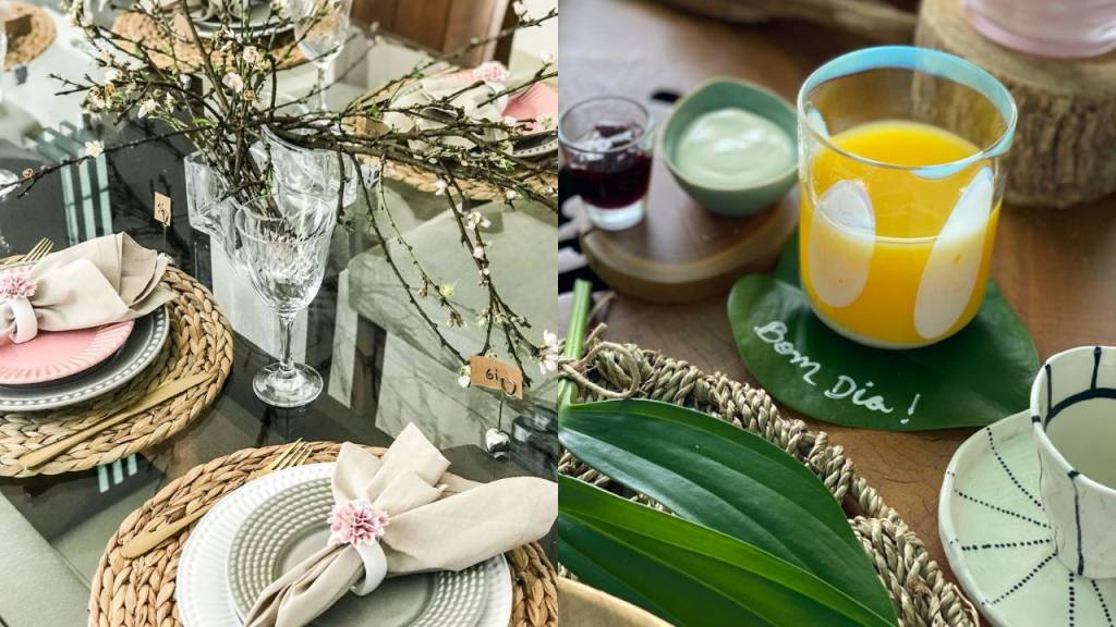 Como montar uma mesa posta de impacto com itens que você já tem