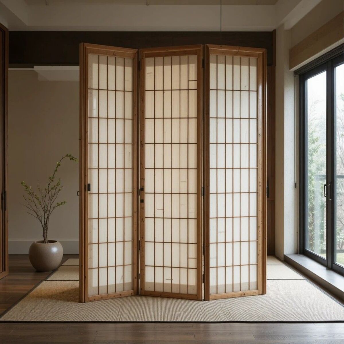 Imagem de biombo tradicional.