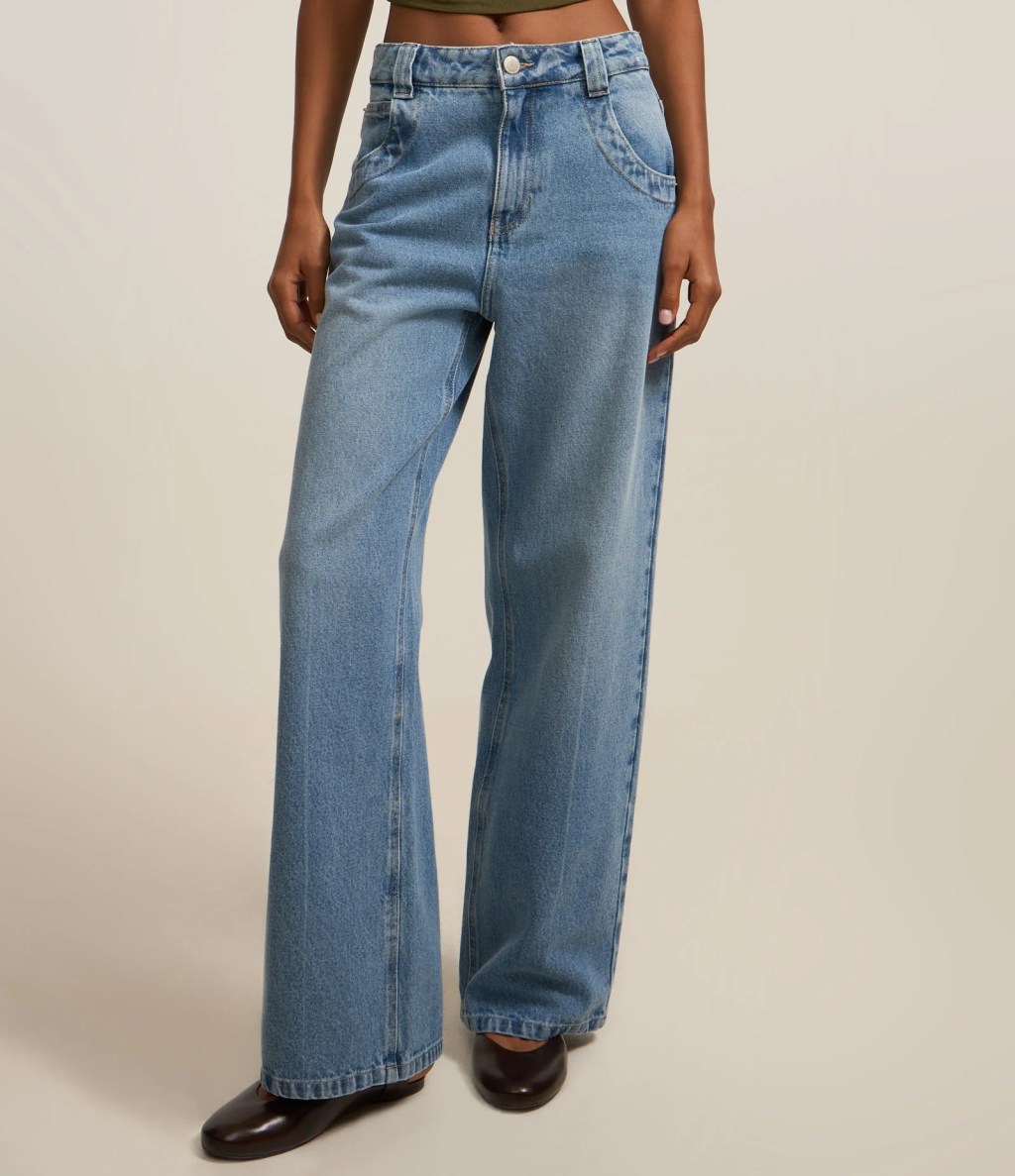 Calça jeans reta