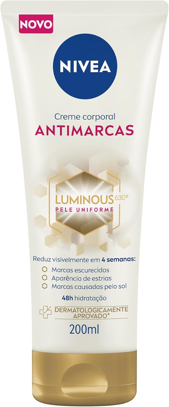 Imagem de embalagem de creme clareador de cotovelos e joelhos da Nivea