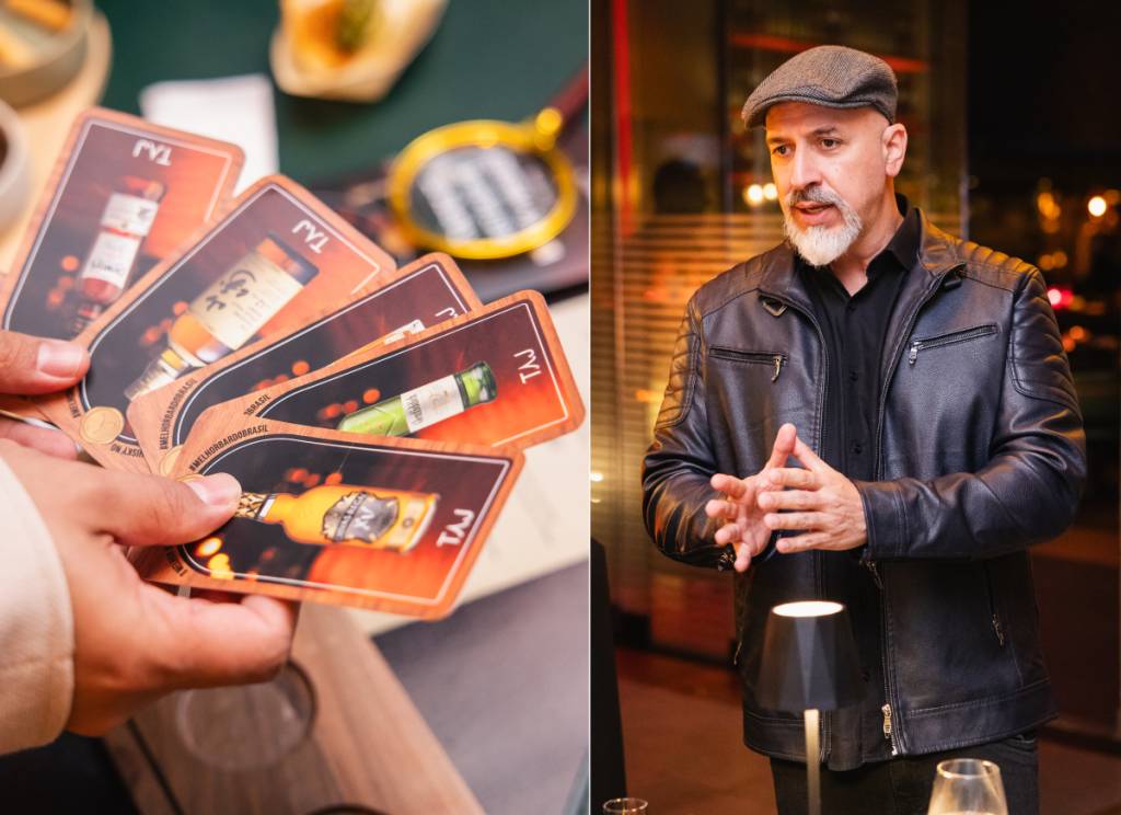 degustacao-uisque-cards (1) O mixólogo Pablo Moya, desenvolvedor do método para o TAJ, explica como consultar os cards com as informações de cada rótulo de uísque