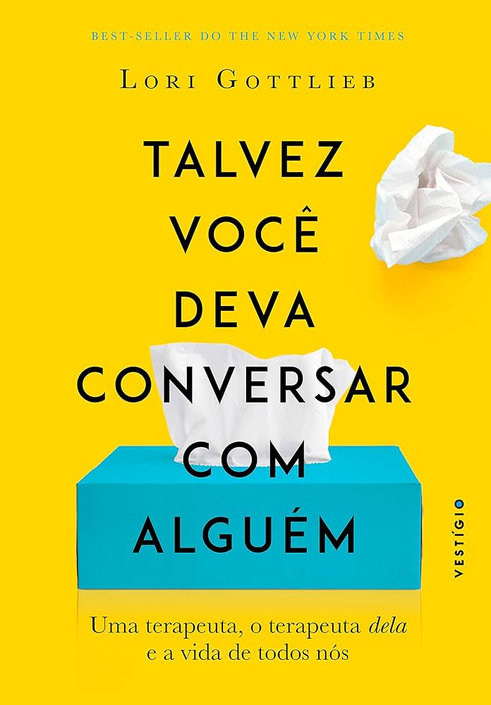 livro-termino-2 Capa amarela do livro 'Talvez você deva conversar com alguém', recomendado para superar o término