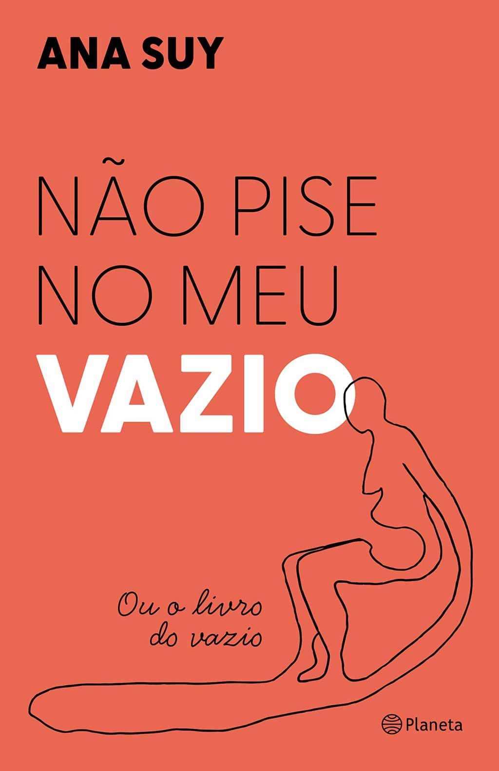 Version 1.0.0 Capa laranja do livro 'Não pise no meu vazio', recomendado para superar o término