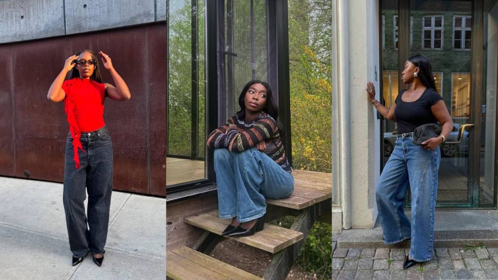 11 looks estilosos com calça jeans e scarpin preto para usar no trabalho