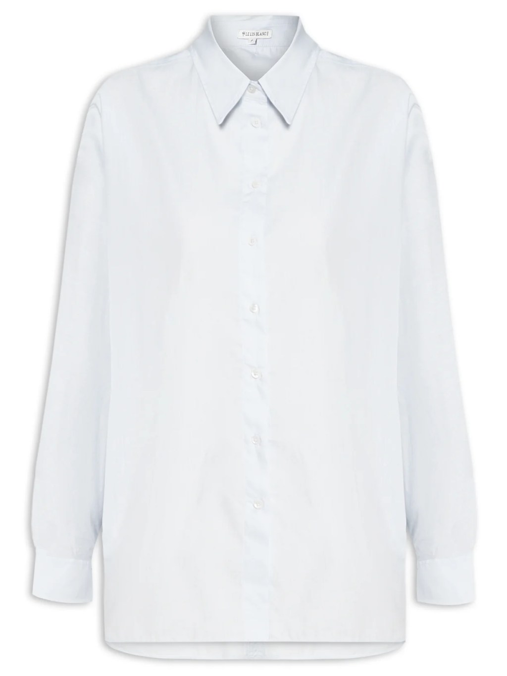 Camisa listrada branca e azul