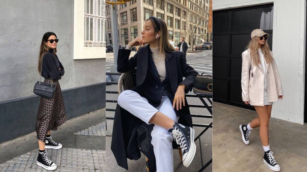 5 jeitos estilosos de usar o All Star de cano longo nos looks