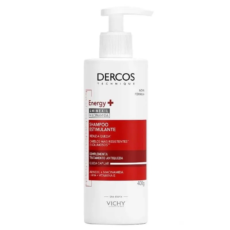 Imagem de shampoo antiqueda que fortalece e cresce os fios da Vichy.