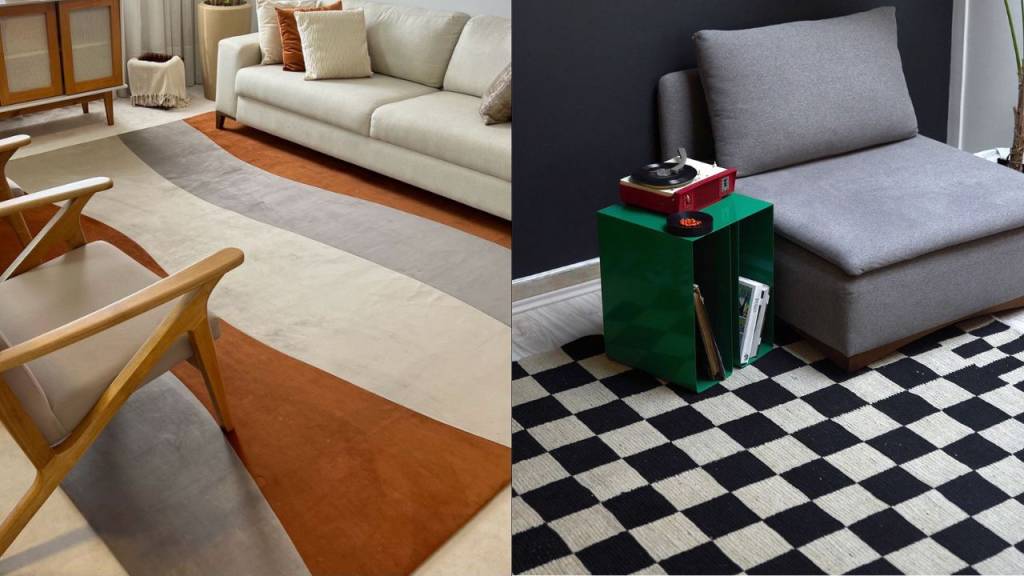 6 jeitos de usar tapetes estampados na decoração