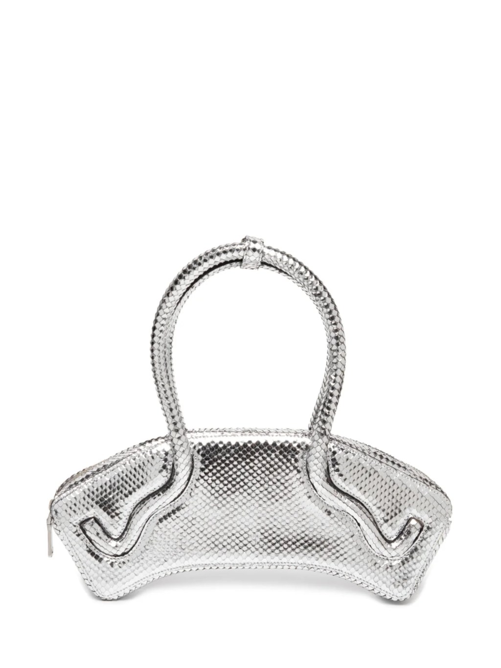 Foto de uma bolsa prata